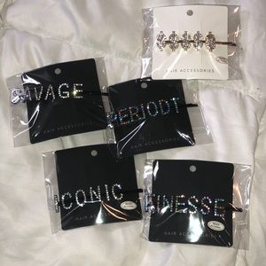 Studded Hair clips (5 Different Styles)